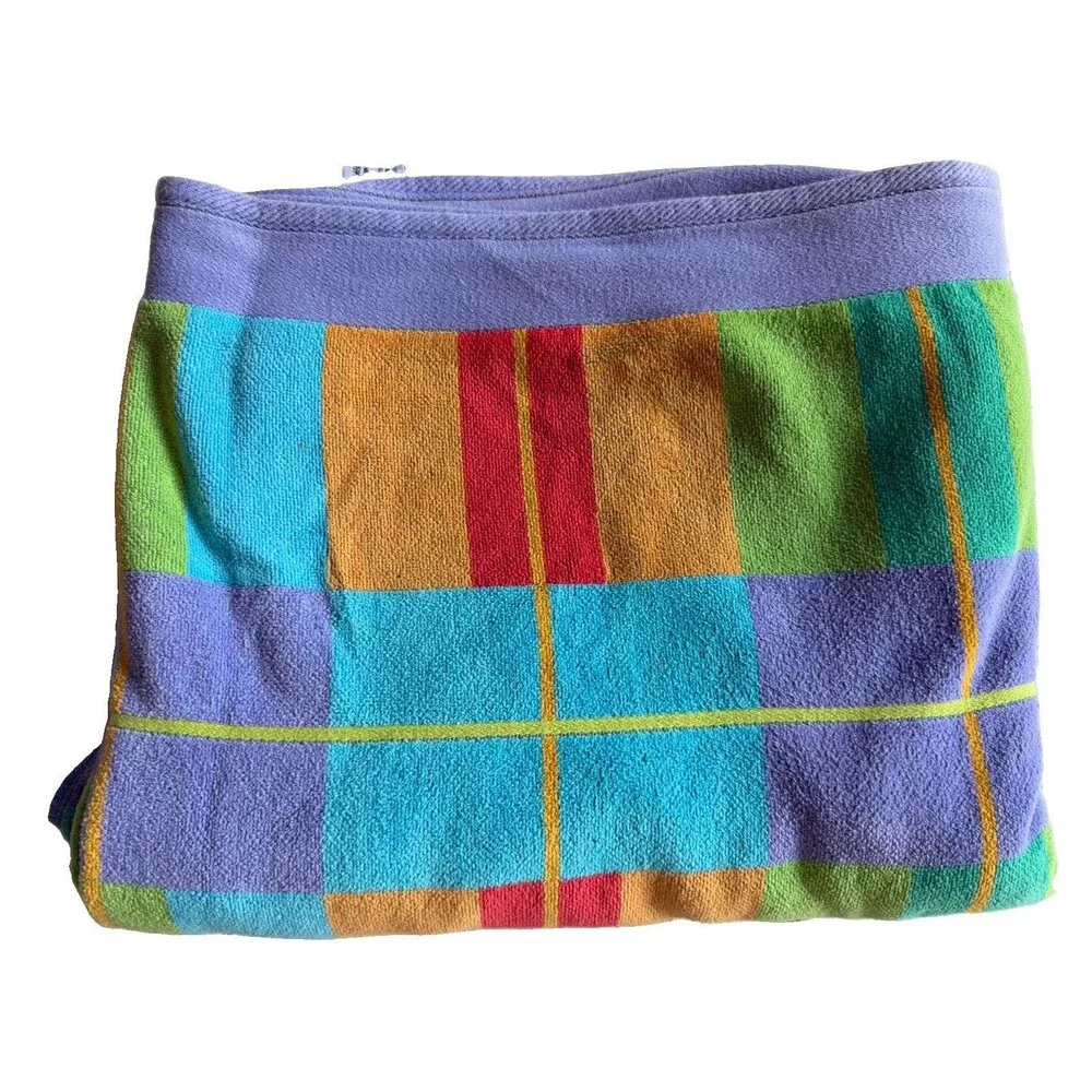 Vintage TERRISOL Beach Towel Blanket LARGE 59